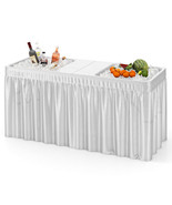 5 FT Folding Ice Cooler Table with Double Sinks for Camping Party Picnic... - €185,93 EUR