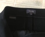 NYDJ Ponte Knit Trouser Dress Pants Size 6 Lift Tuck Black Stretch M11Z1814 - £21.54 GBP