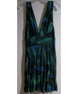 TRASHY DIVA 1920&#39;s ART DECO PEACOCK FEATHER GEOMETRIC PRINT SUNDRESS SIZ... - $3,344.07 MXN