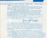 Braniff International B-Liner February 1981 Message from John J Casey  - $21.78