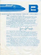 Braniff International B-Liner February 1981 Message from John J Casey  - £17.20 GBP