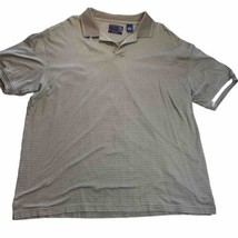 Roundtree &amp; Yorke Polo Shirt Men&#39;s 2XL Mercerized Cotton Brown Golf Shirt - $7.91