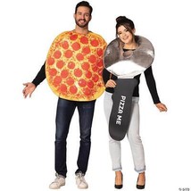 Pepperoni Pizza &amp; Cutter Adult Couples Costume Food Tunics Halloween GC10322 - £67.92 GBP