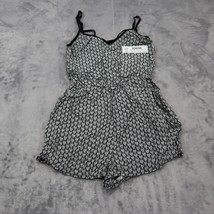 Divided H&amp;M Shorts Women 2 Black White Romper Lightweight Casual Tank To... - $19.68