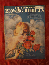 1919 Sheet Music I&#39;m Forever Blowing Bubbles Kenbrovin Kellette Helen Carrington - £7.70 GBP