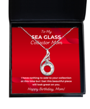 Sea Glass Collector Mom Necklace Birthday Gifts - Phoenix Pendant Jewelry  - £39.70 GBP