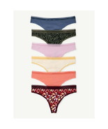 Joyspun Women&#39;s Cotton Thong Panties, 6-Pack, Assorted Color Size M (8-10) - £12.59 GBP