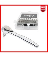 Compact 32-Piece Mini Ratchet Set with Low-Profile Screwdriver for Tight... - $573.57 MXN