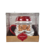 Hallmark Inspirations Santa Mug With Hat Lid Warmest Of Wishes - £13.54 GBP