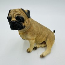 Country Artists Pug Resin Dog Figurine Hand Painted Rare Vintage Home Decor - £55.16 GBP
