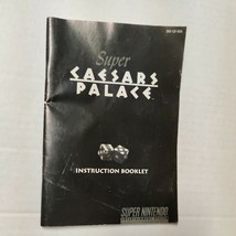 Super Caesars Palace SNES Super Nintendo B&amp;W Instruction Manual Only!! - €4,22 EUR