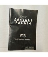 Super Caesars Palace SNES Super Nintendo B&amp;W Instruction Manual Only!! - $6.85 CAD