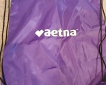 Aetna Healthcare Promo Purple Drawstring Bag - £4.49 GBP