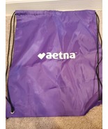 Aetna Healthcare Promo Purple Drawstring Bag - £4.53 GBP
