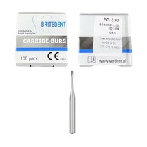 BRITEDENT Carbide Burs FG 330 Pear Shaped 100/Bx BSI-FG330 - £75.25 GBP