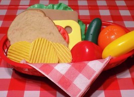 Realistic Sandwich Fake Pretend Food Lot White Bread Ham Swiss Lettuce Chips Lot - £19.83 GBP