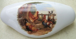 Ceramic Cabinet Drawer Pull Rooster Farm Chicken #3 - £6.59 GBP