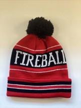 Fireball Cinnamon Whiskey Promo Knit Beanie Winter Hat w/ Pom Pom - £7.89 GBP