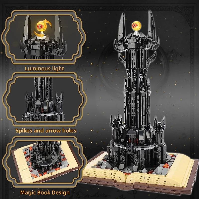City 969pcs Magic Castle Book Movie Dark Tower Model Building Blocks MOC - £282.44 GBP