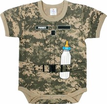 3T Toddler Infant One Piece SOLDIER Digital Camo Gear Shower Gift Rothco 67096 - £9.58 GBP