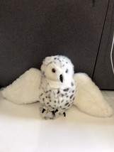 Folkmanis SNOWY OWL Hand Puppet Plush Rotating Head 23&quot; Wingspan EUC soft - £12.47 GBP