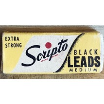 Vintage Box SCRIPTO Extra Strong Black Leads Standard Medium Wood Case H... - $144.12 MXN