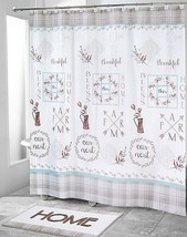 Avanti Our Nest 72 x 72&quot; Fabric Shower Curtain Home Thankful Blessed Cou... - £31.23 GBP