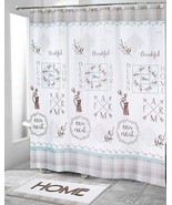 Avanti Our Nest 72 x 72&quot; Fabric Shower Curtain Home Thankful Blessed Cou... - £30.96 GBP