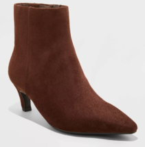 Universal Women&#39;s Brown Taylor Kitten Heel Ankle Boots with Memory Foam ... - $15.06