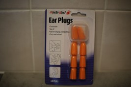 Masterplast Foam Ear Plugs - 4 Pairs - Carry Case Included - $3.71