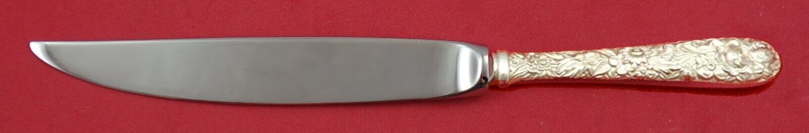 Repousse by Kirk Sterling Silver Steak Knife Not Serrated Custom 8" - $88.11