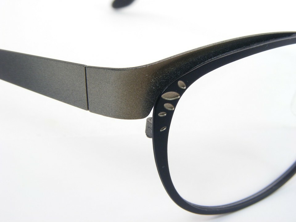 Variation DESIGN 5717 Alizee MATT BLACK /CHAMPAGNE EYEGLASSES V.DESIGN 52-16-135 Item image 8