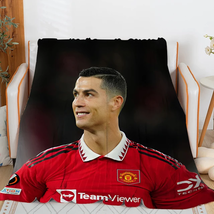 Sofa Blankets for Winter Cristiano Ronaldo Microfiber Bedding Custom Warm Knee B - £25.63 GBP