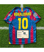 Ronaldinho Printed Signed Barcelona 2005-06 Home Shirt Jersey – COA - $121.69