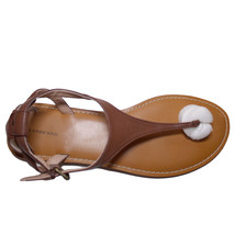 Lands End Women Size 9, T-Strap Sling Back Sandal, Luggage Tan - £25.80 GBP