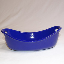 Rachael Ray Cobalt Blue Oval Individual Stoneware Casserole Baking Dish 12 oz - £8.96 GBP
