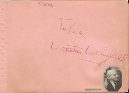 Walter Winchell &amp; Oleg Cassini 1942 Dual Signed Vintage Album Page JSA - £194.05 GBP