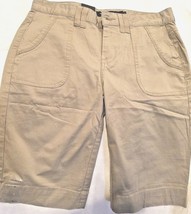 Calvin Klein Women&#39;s Stretch Bermuda Shorts  Rattlesnake Tan Sz 2 - £15.57 GBP