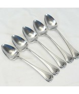 Yamazaki Narcissia Oval Soup Spoons 7-3/8&quot;  18/8  Stainless Lot of 5 - $114.46 CAD