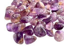3X Ametrine Tumbled Stone 25-30mm Reiki Healing Crystal Calms Remove Negativity - £11.44 GBP