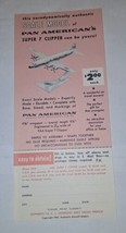 Pan American Airline Super 7 Model Kit Order Form Paper - £22.02 GBP