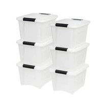 IRIS USA TB Pearl Plastic Storage Organizer Container with Durable Lid and Secur - £89.91 GBP