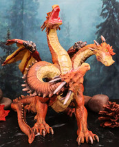 Labors Of Hercules 3 Headed Hydra Dragon Behemoth Attacking Fantasy Figurine - £39.81 GBP
