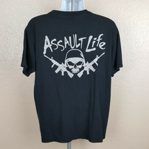 Assault Life Fruit Of The Loom Men&#39;s T-shirt Size Large Black TF2 - £6.74 GBP