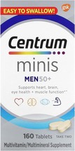 Centrum Minis Silver Multivitamin for Men 50 Plus, Multimineral Supplement, Vita - £16.71 GBP