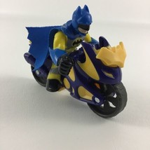 Fisher Price Imaginext DC Super Friends Batman with Figure Bat Cycle Vehicle Lot - £15.60 GBP