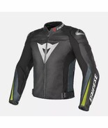 DAINESE SUPER SPEED-R LEATHER JACKET MOTORBIKE / MOTORCYCLE BLACK /YELLOW - €237,71 EUR