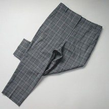NWT TIBI Taylor James in Lavender Gray Menswear Check Wool Crop Pants 12 - £48.91 GBP