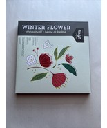 Craft Crush ~ Winter Flower Embroidery Kit  ~ New Sealed Fab Fit Fun  13 Piece