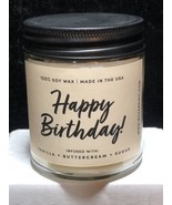 Scented Birthday Cake Candle With Lid - $9.89